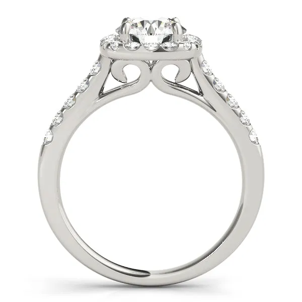 Engagement Rings Halo Round - TN50576-E