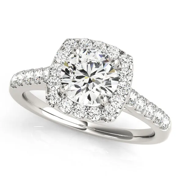 Engagement Rings Halo Round - TN50576-E