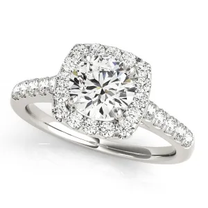 Engagement Rings Halo Round - TN50576-E