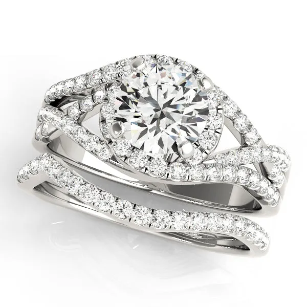 Engagement Rings Halo Round - TN50849-E