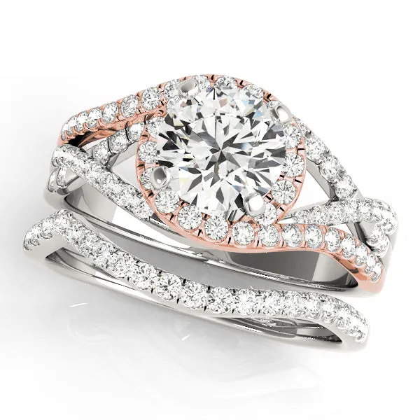 Engagement Rings Halo Round - TN50849-E