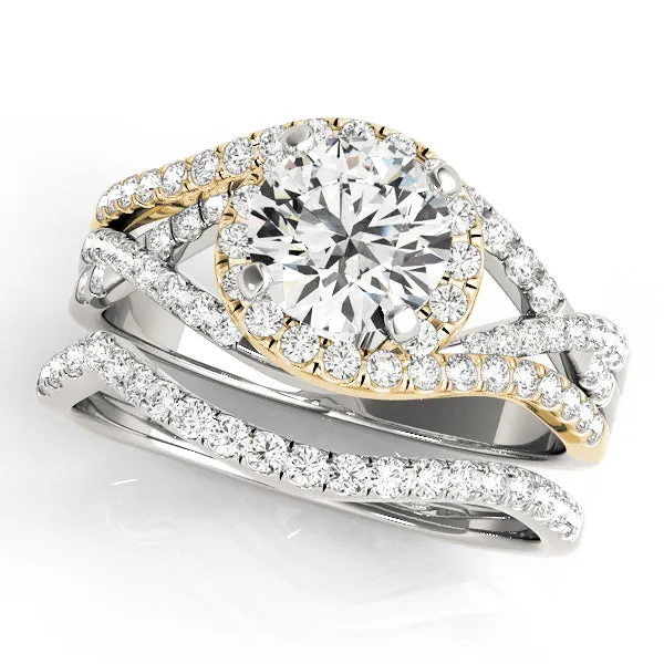 Engagement Rings Halo Round - TN50849-E