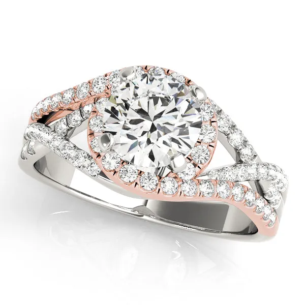 Engagement Rings Halo Round - TN50849-E