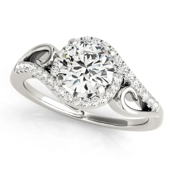 Engagement Rings Halo Round - TN50915-E