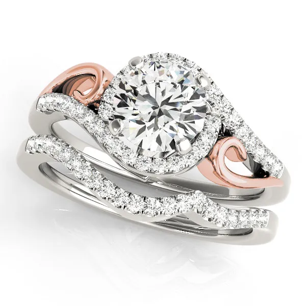Engagement Rings Halo Round - TN50915-E