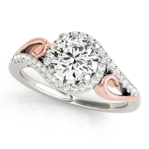 Engagement Rings Halo Round - TN50915-E