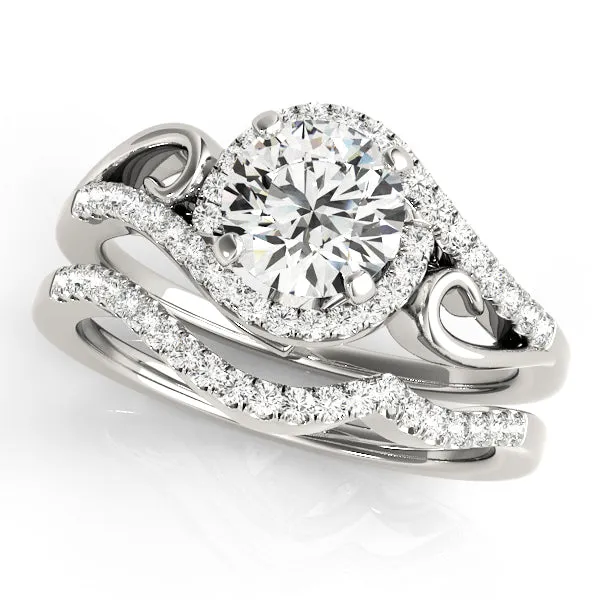 Engagement Rings Halo Round - TN50915-E