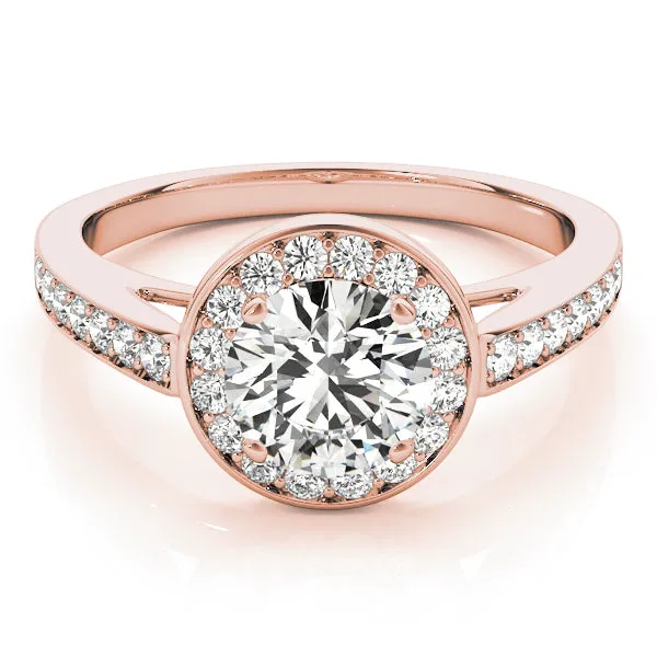 Engagement Rings Halo Round - TN84660-1