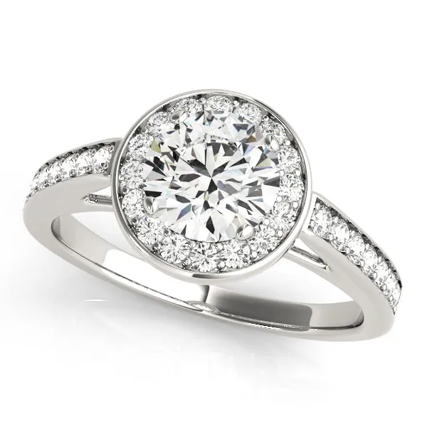 Engagement Rings Halo Round - TN84660-1