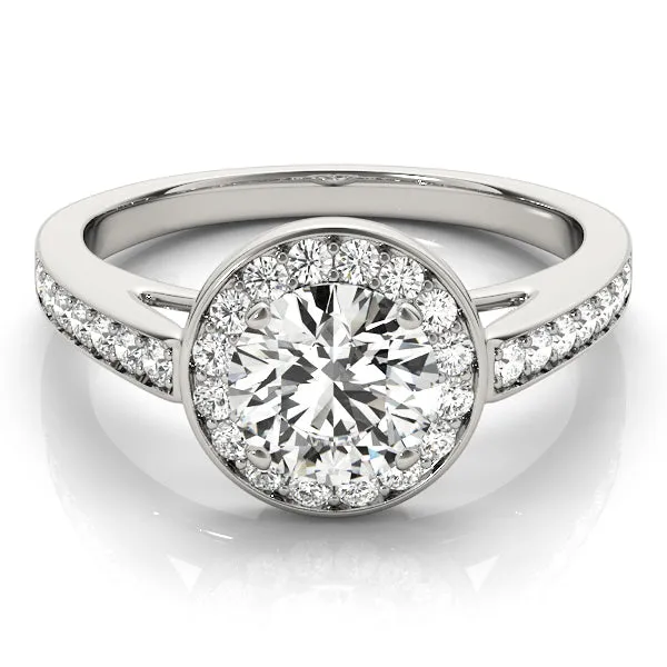 Engagement Rings Halo Round - TN84660-1
