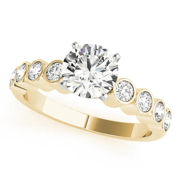 Engagement Rings Single Row Bezel Set - TN50352-E