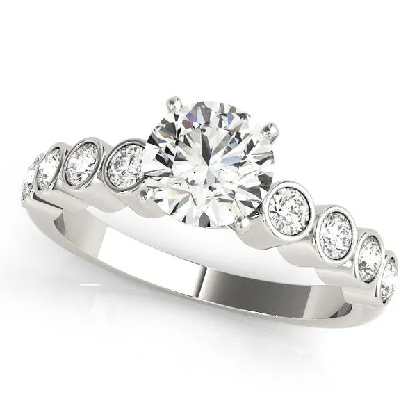 Engagement Rings Single Row Bezel Set - TN50352-E