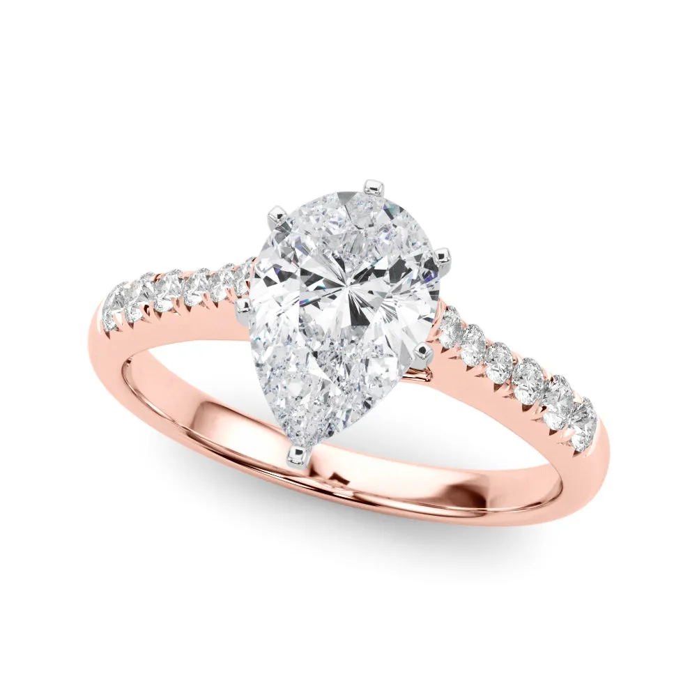 Engagement Rings Single Row Prong Set - TN50791-E