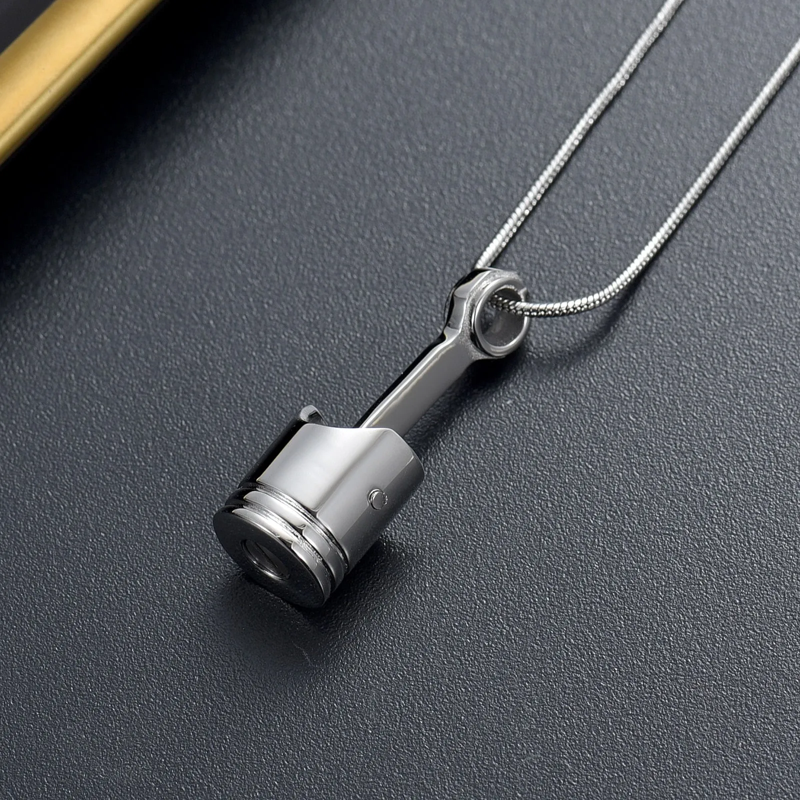 Engine Piston Urn Necklace