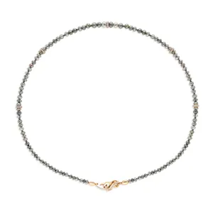Fancy Grey Diamond Beaded Necklace - 57.67 Carat