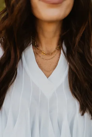 Feelin' Gold Necklace Set - FINAL SALE