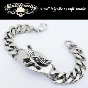 'Fly Like An Eagle' Stainless Steel Bracelet (#853)