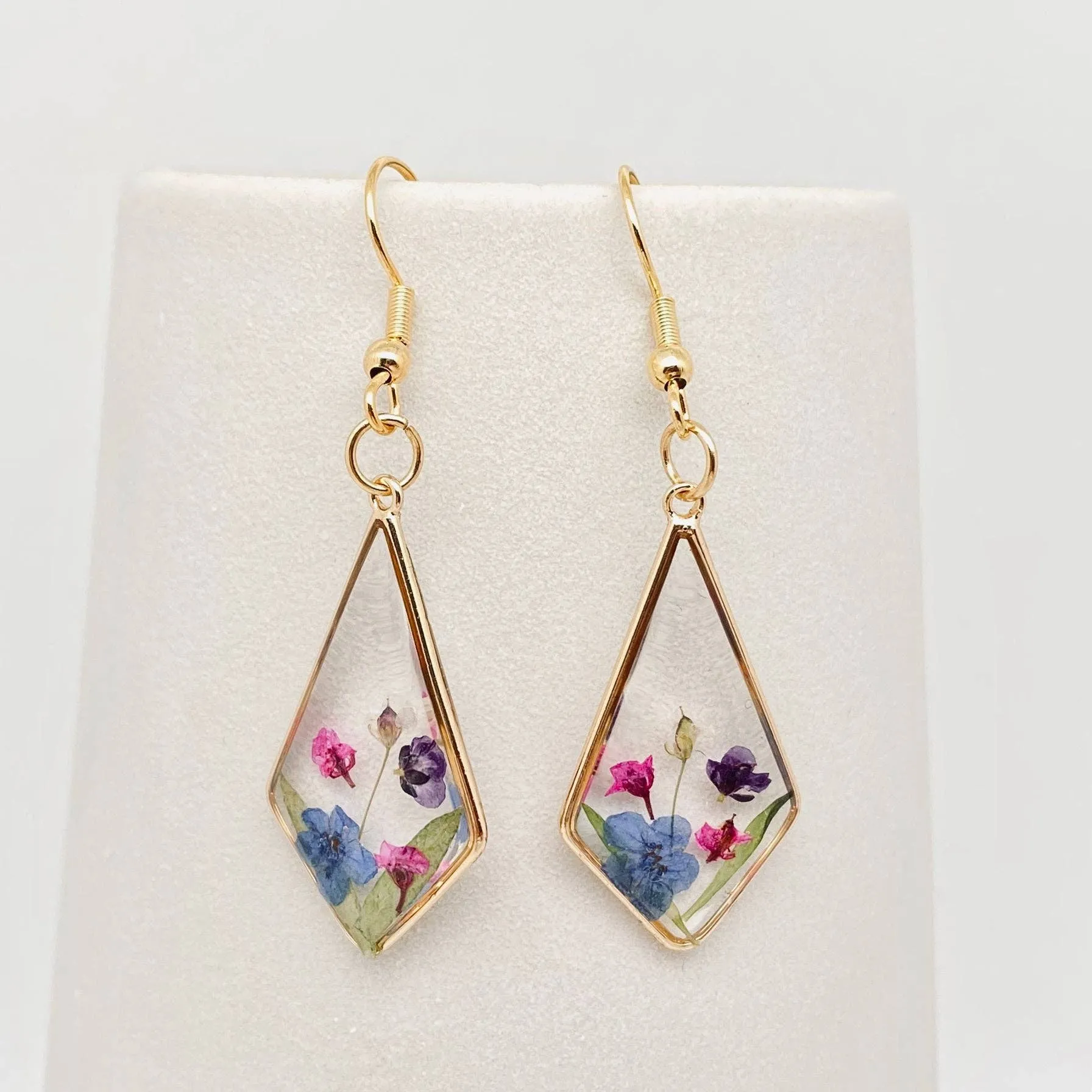 Forget-me-not Dried Flowers Earrings