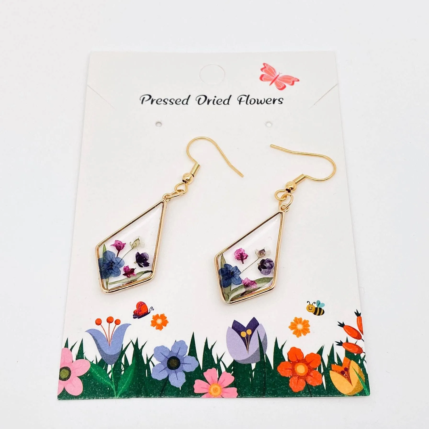 Forget-me-not Dried Flowers Earrings