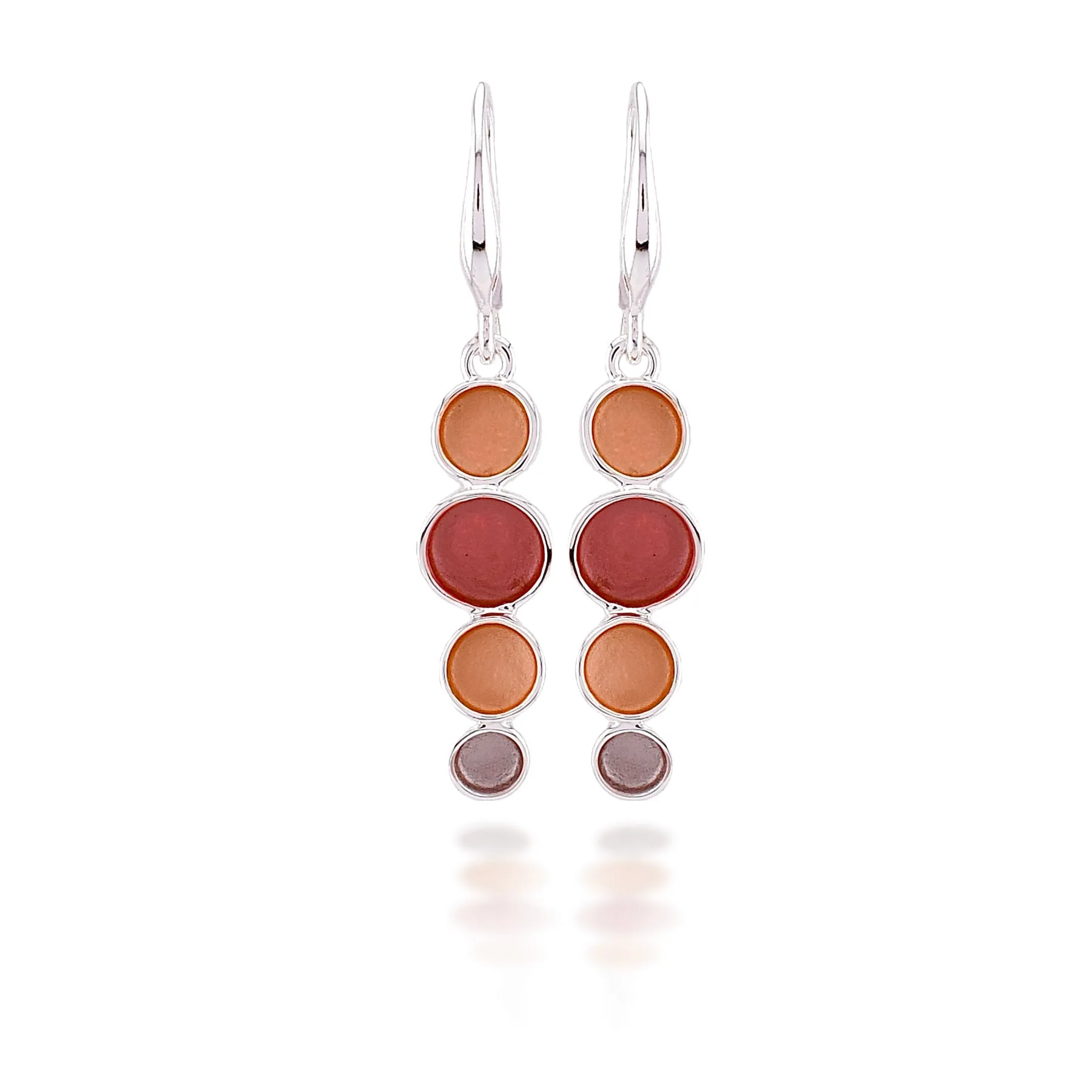 Four in a Row Drop Earrings
