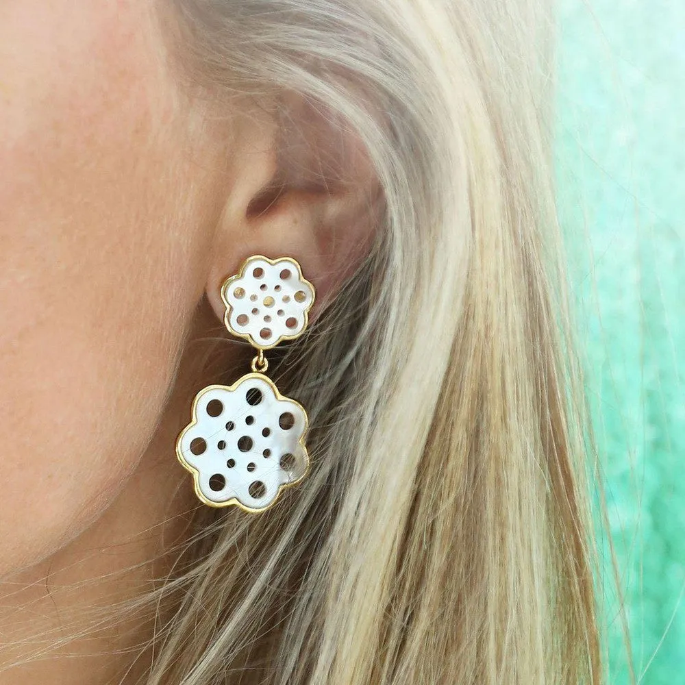 Gardenia Drop Earrings