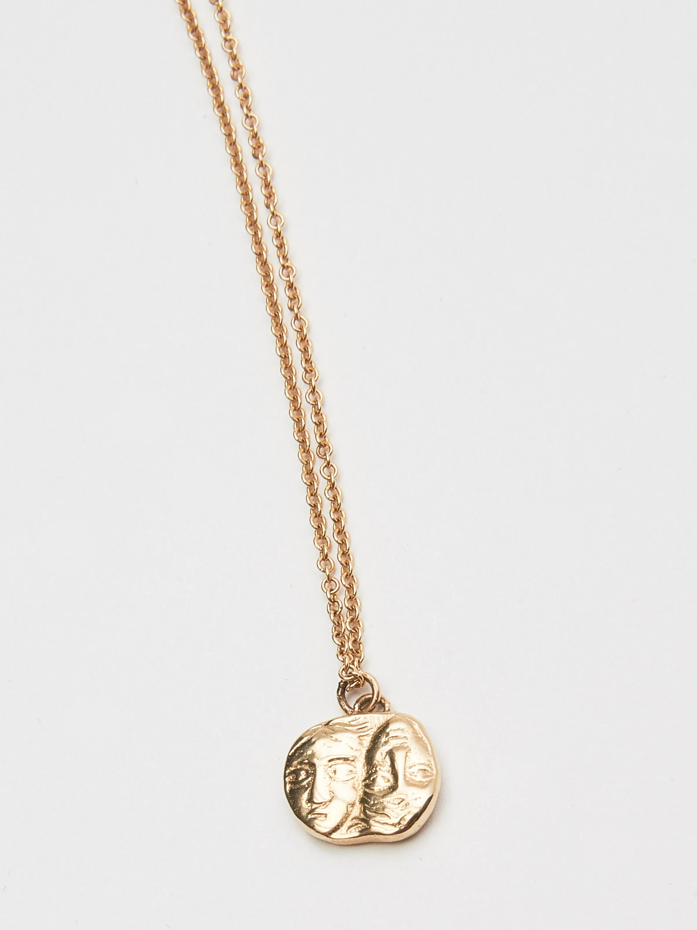 Gemini Greek Coin Pendant