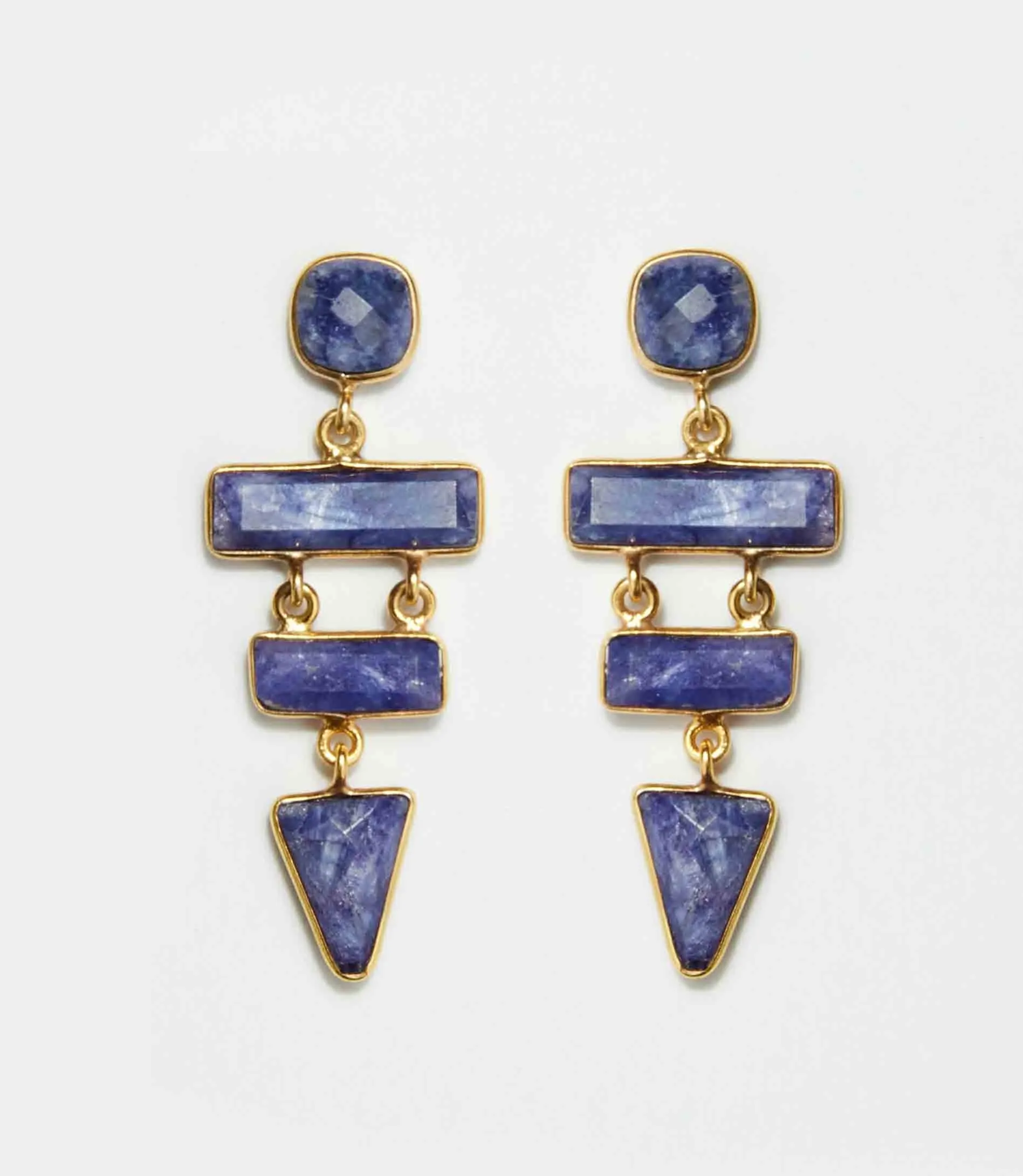Gemstone Dangle Earrings