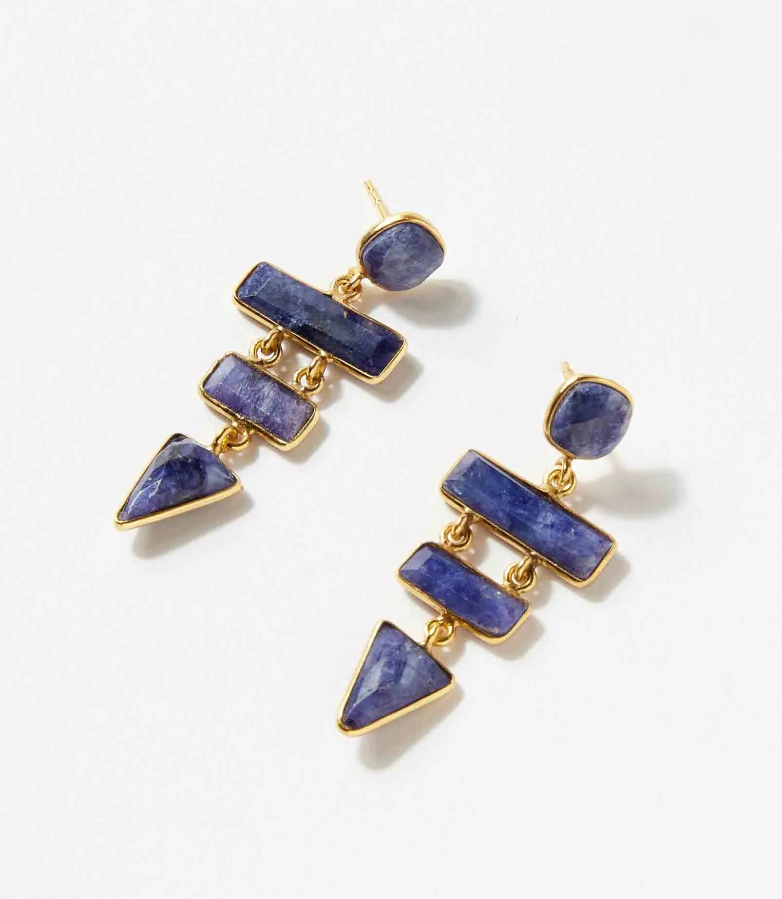 Gemstone Dangle Earrings