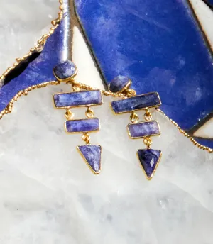 Gemstone Dangle Earrings