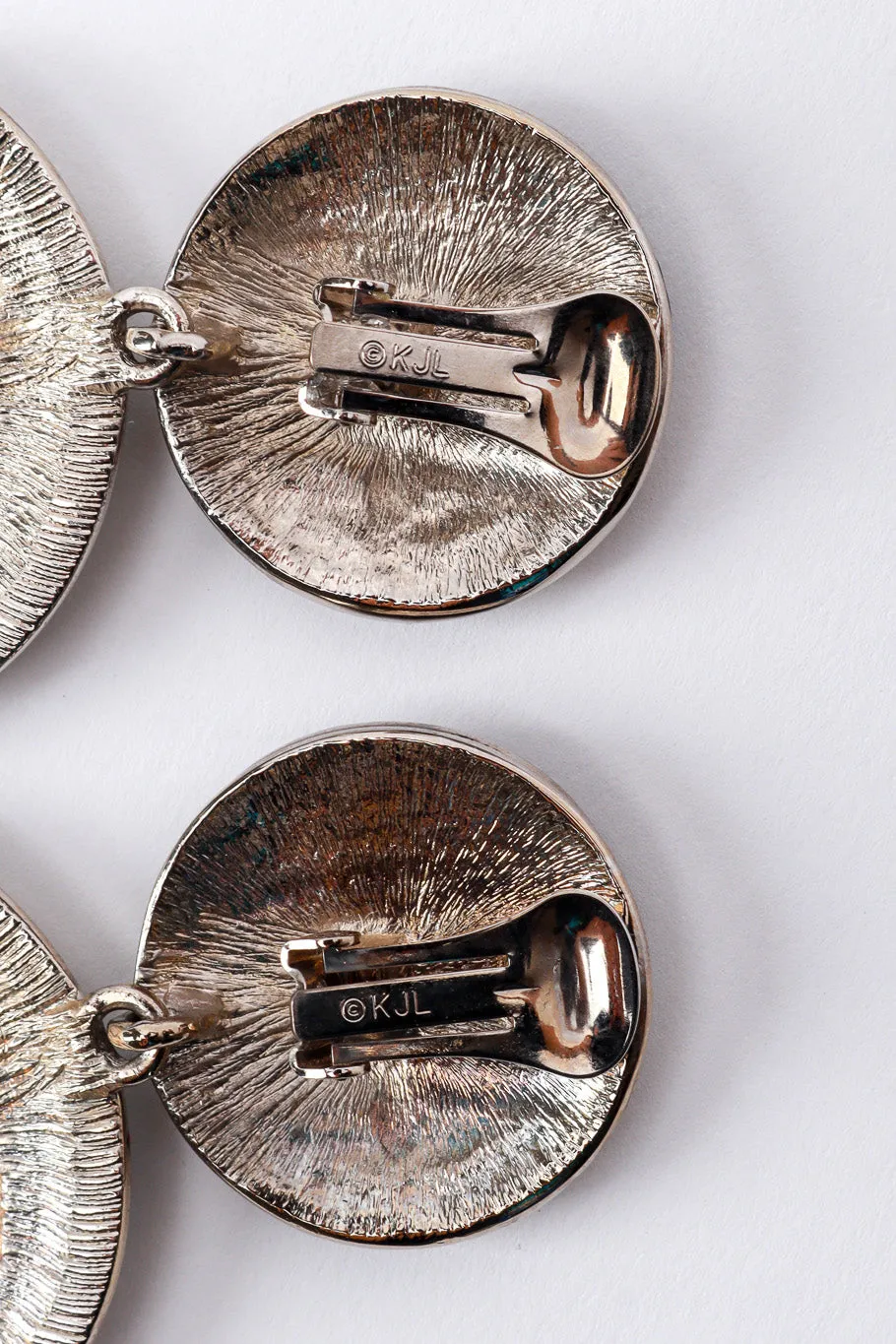Geo Enamel Rhinestone Earrings
