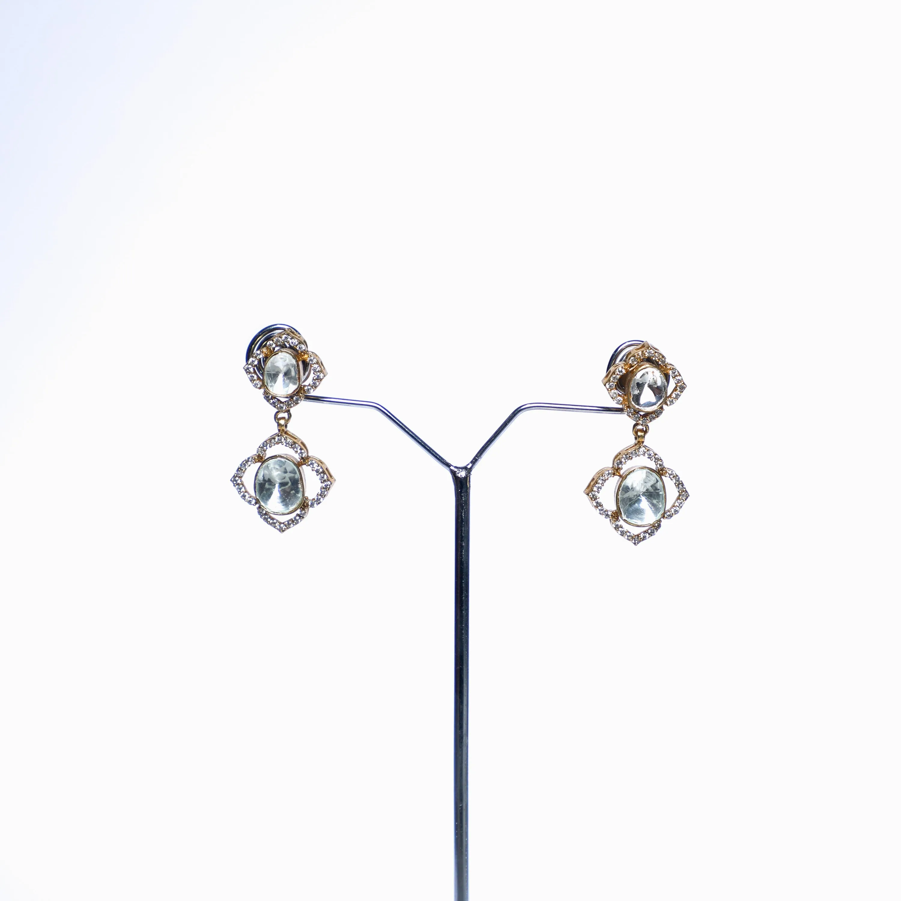 Geometric Diamond Earrings