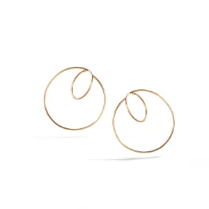 Geometric Gold Wire Earrings