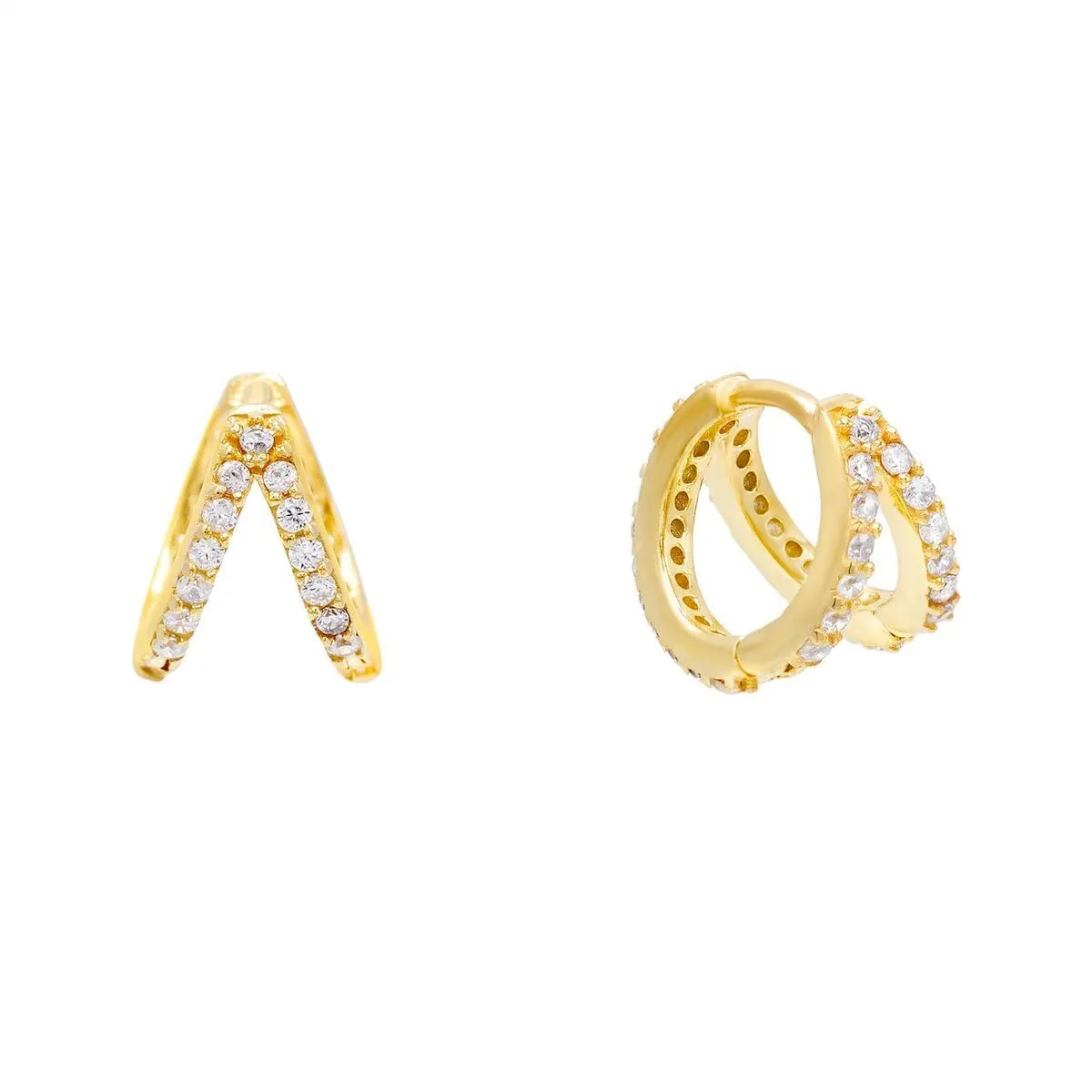 Geometric Huggie Earring