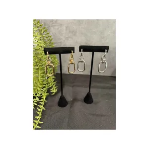 Geometric Loop Dangle Earrings