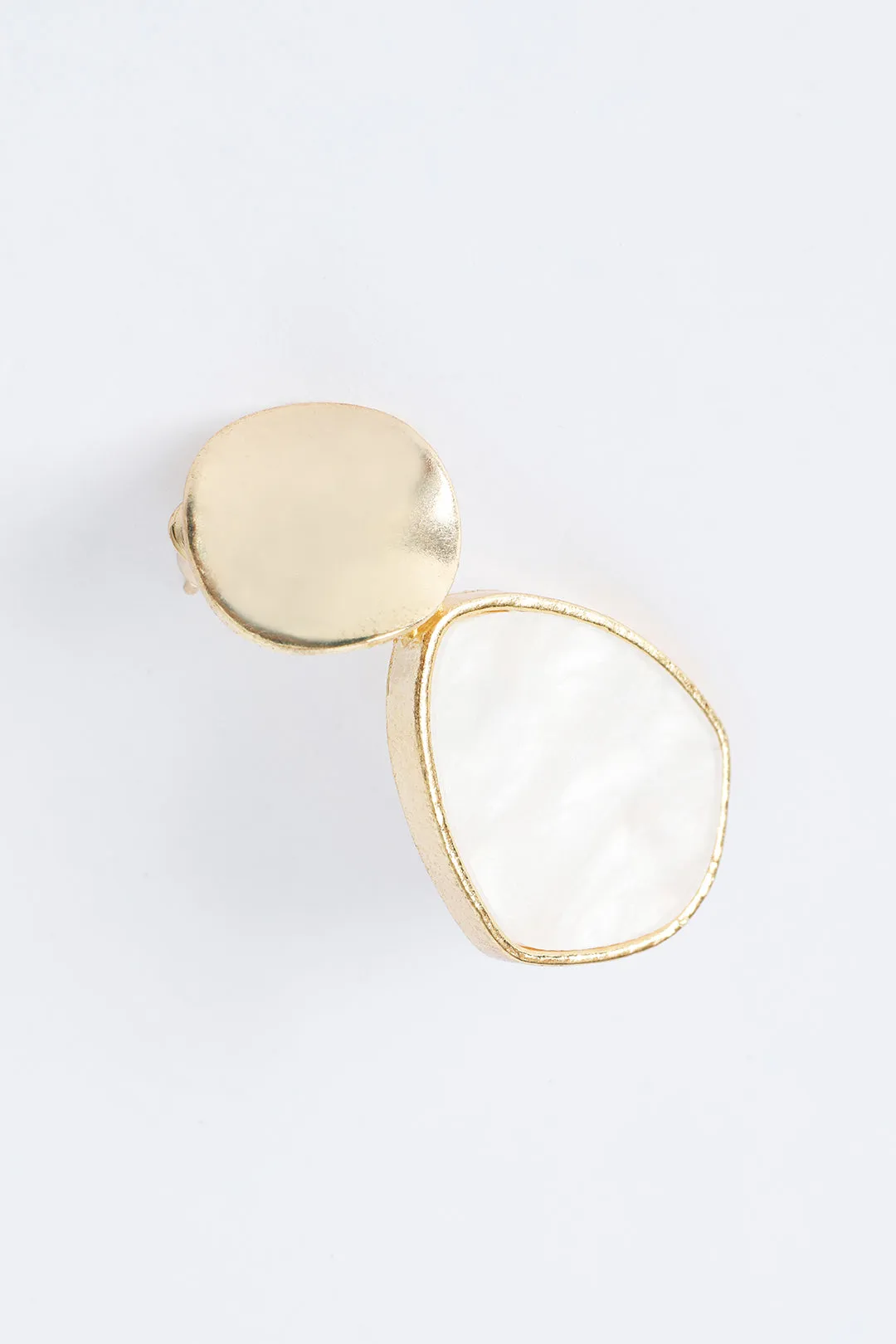 Geometric Pearl Earrings