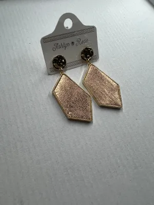 Geometric Rose Gold earrings