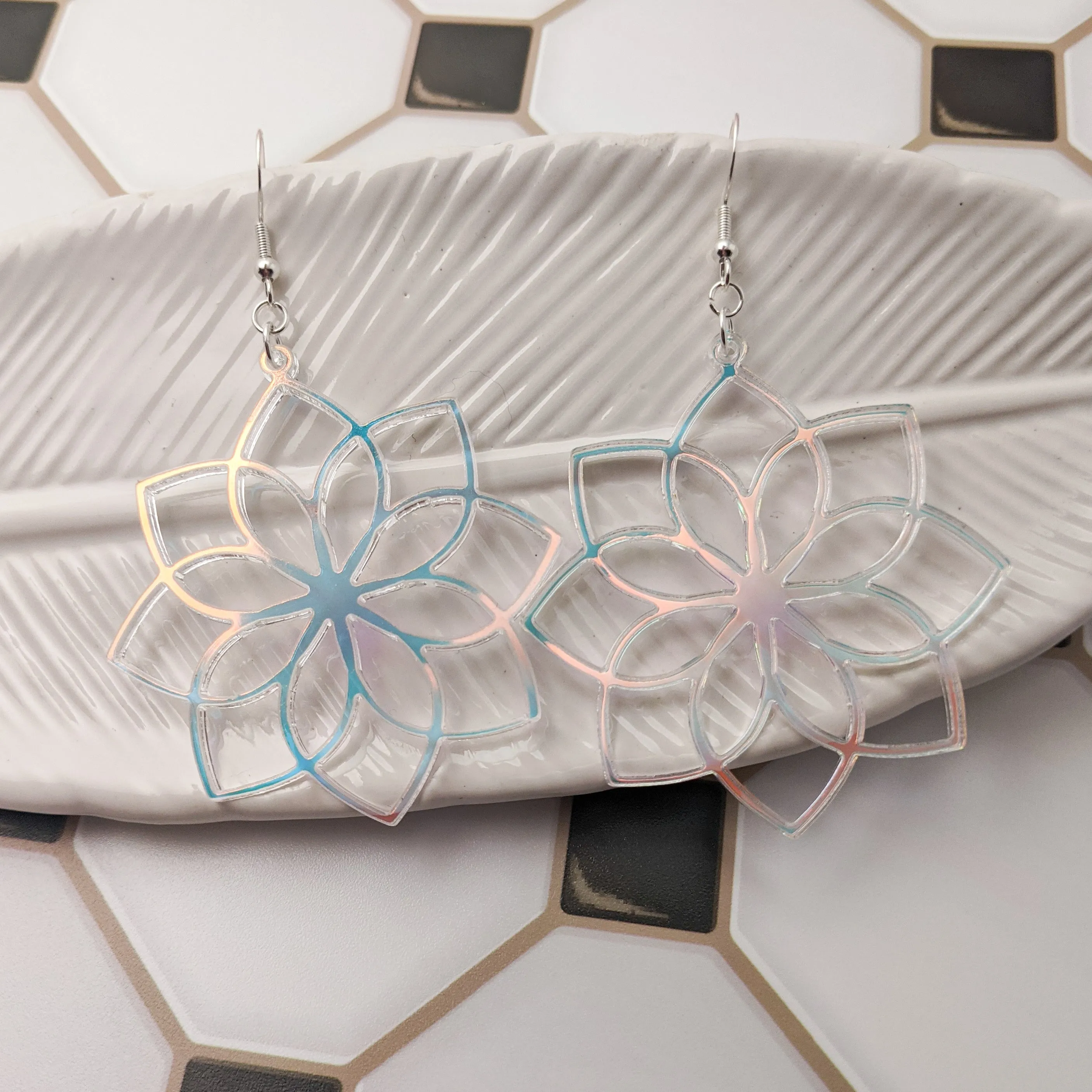 Geometric Seed Pod Earrings