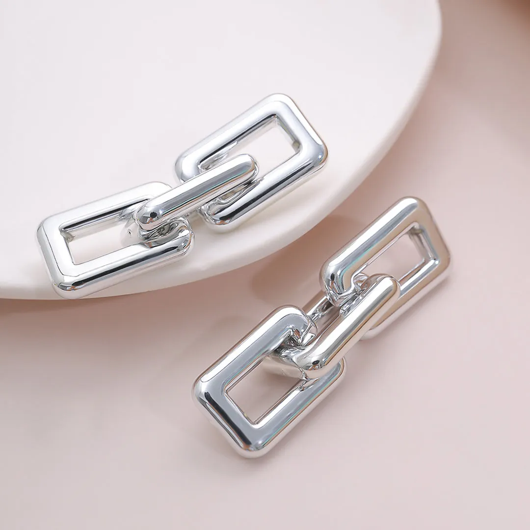 Geometric Wild Drop Korean Earrings 2 Pcs/Set