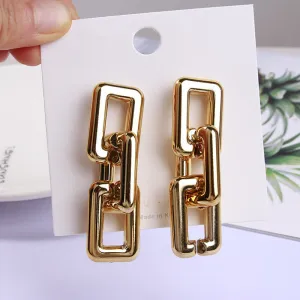 Geometric Wild Drop Korean Earrings 2 Pcs/Set