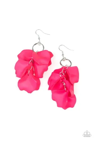 Glass Gardens Pink Paparazzi Earrings