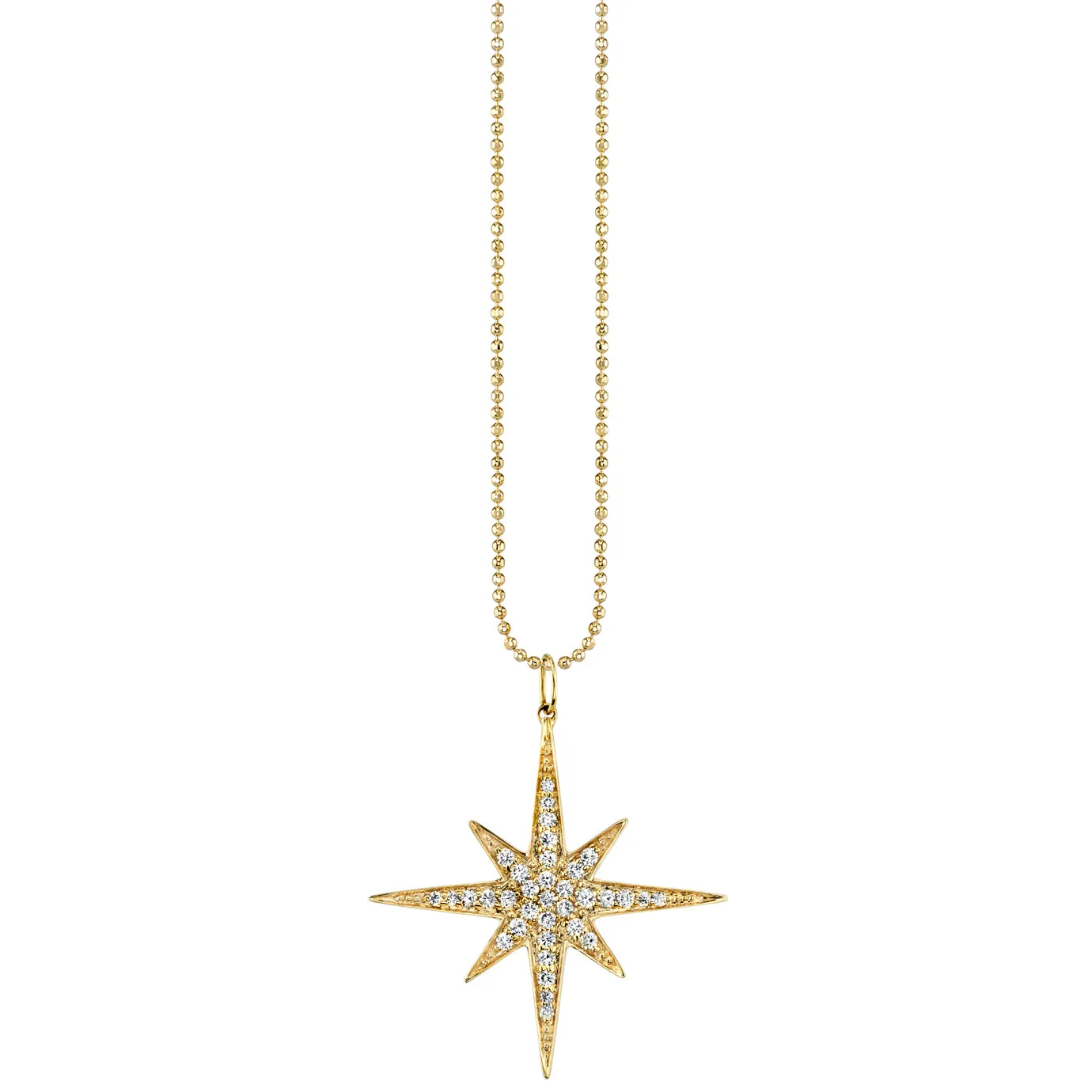 Gold & Diamond Large Starburst Charm