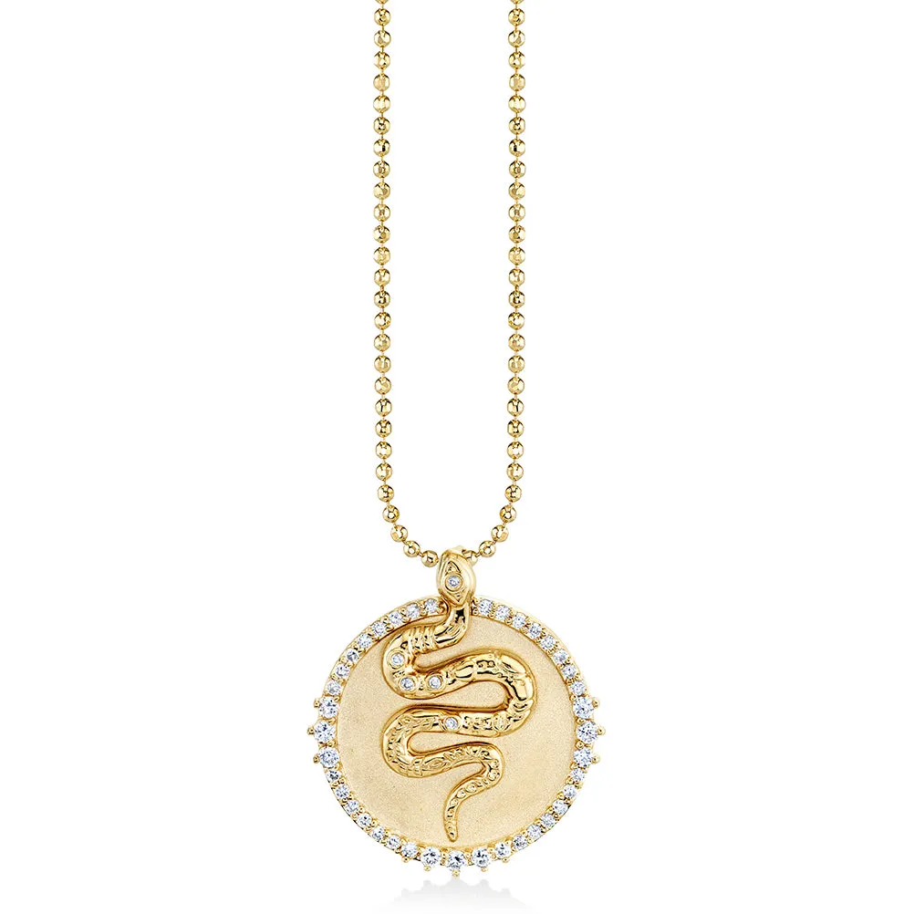 Gold & Diamond Snake Coin