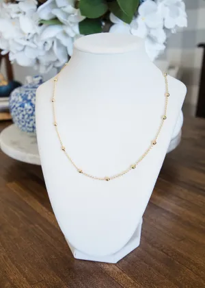Gold Beaded Necklace