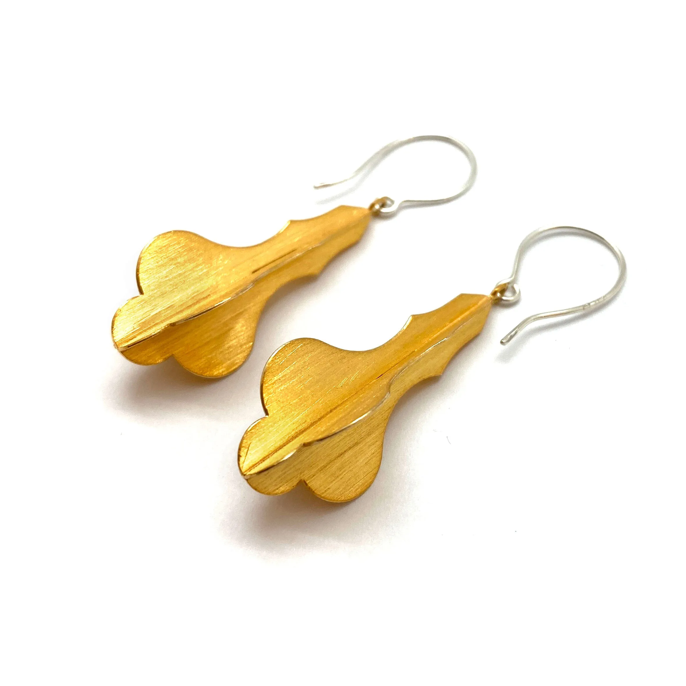 Gold Fleur De Lis Earrings
