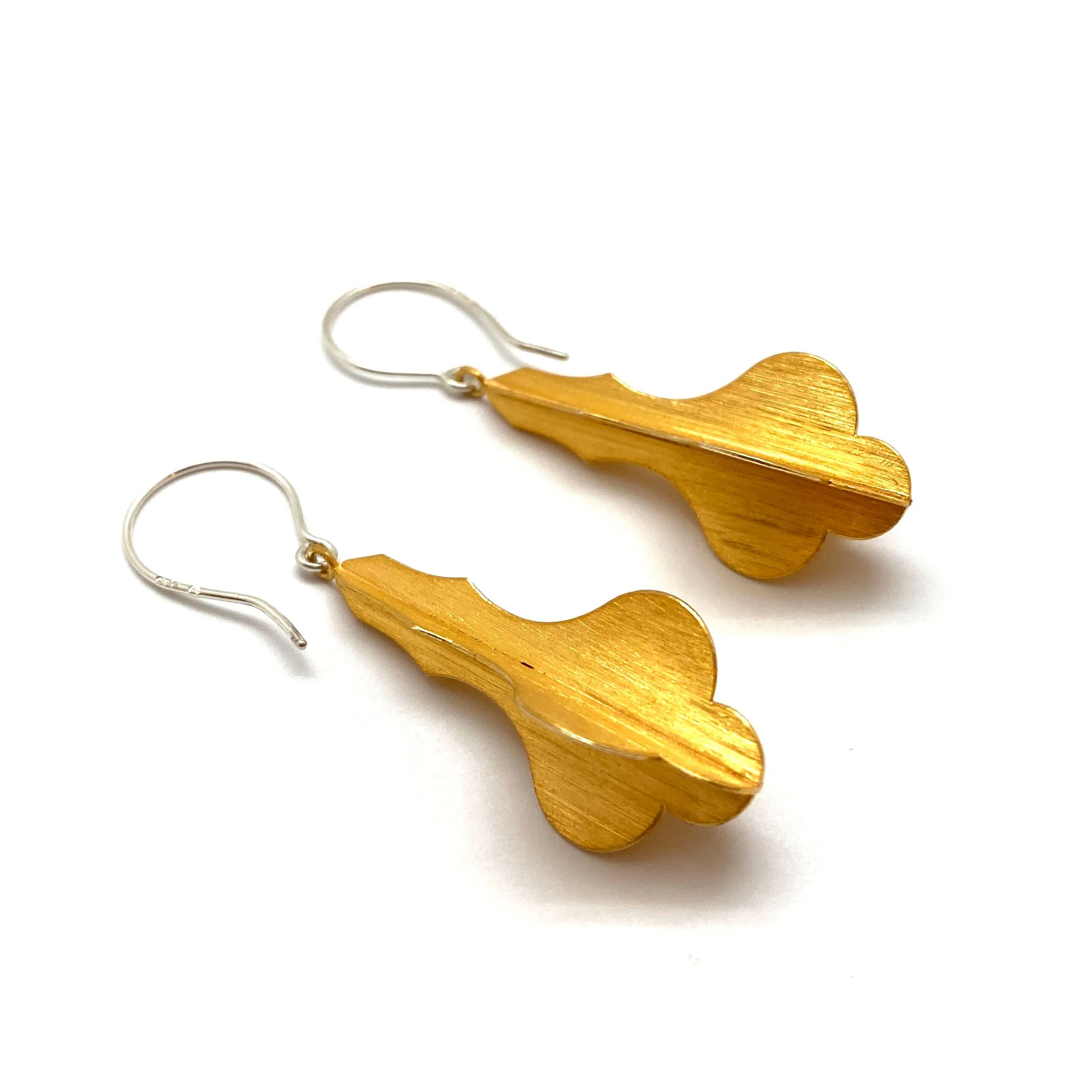 Gold Fleur De Lis Earrings