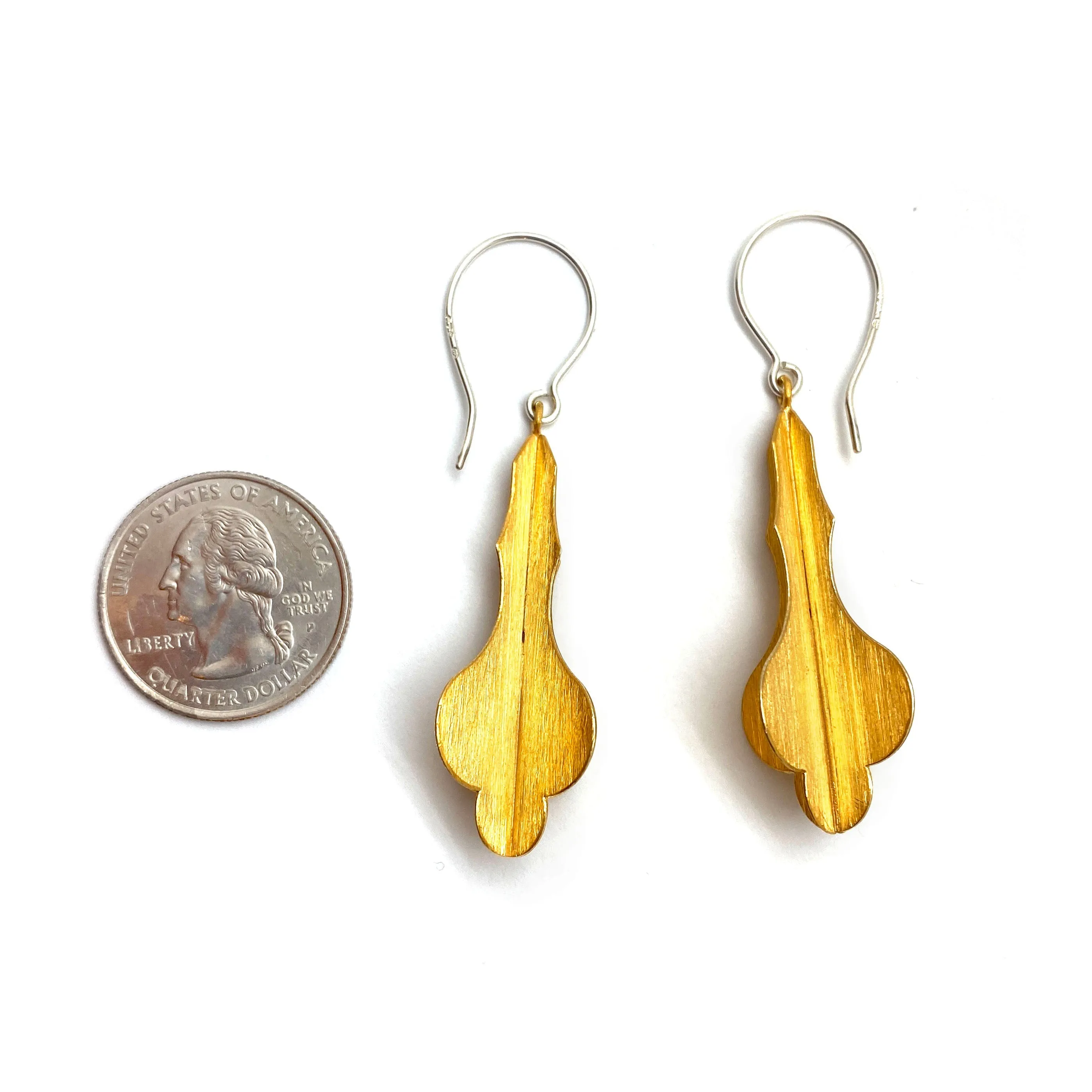 Gold Fleur De Lis Earrings