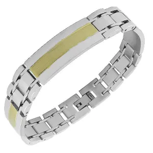 Gold Lines Chain Bracelet