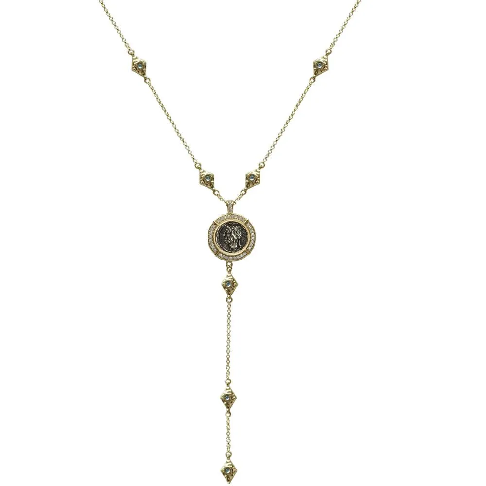 Gold Marquis Labradorite VS Cornelia Y Necklace