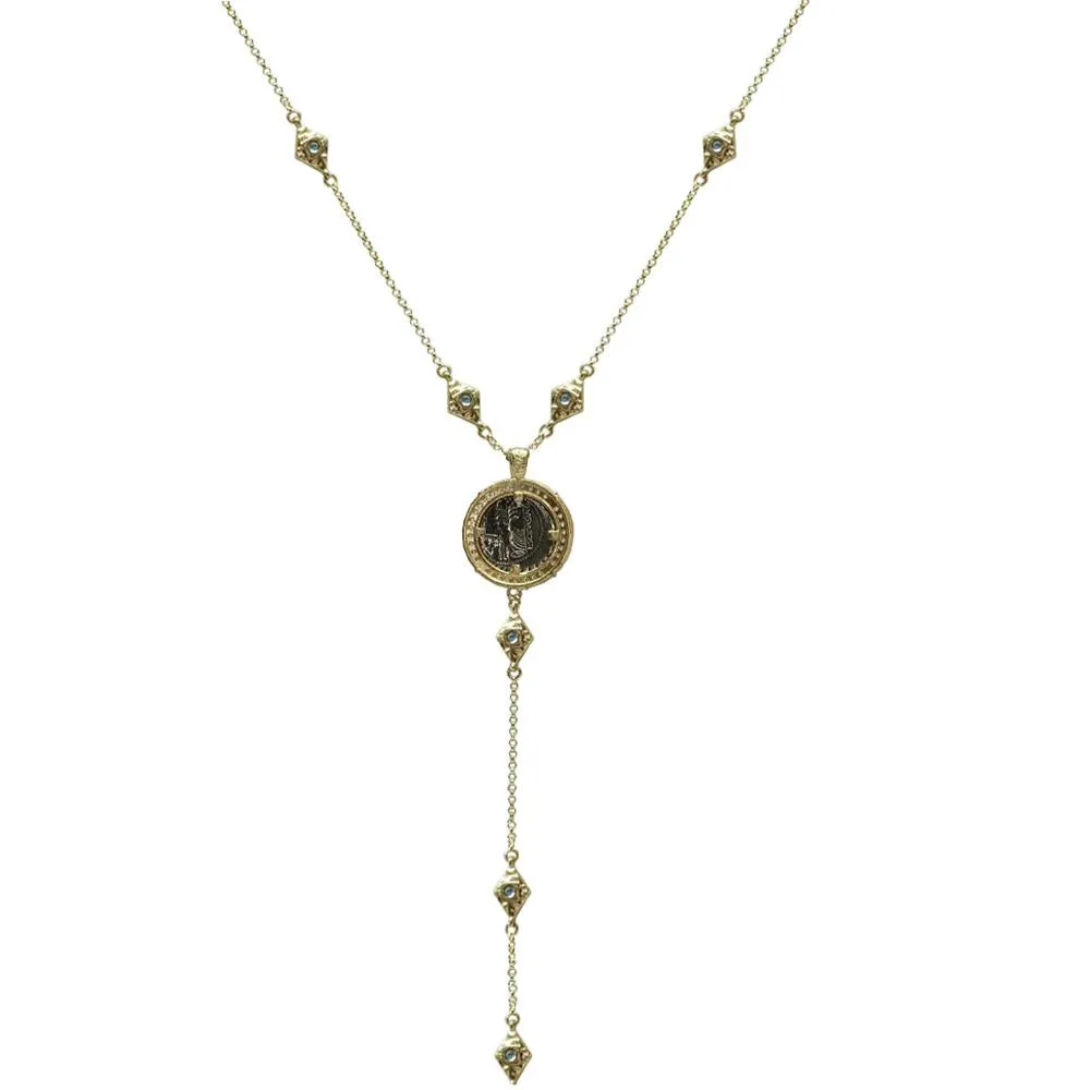 Gold Marquis Labradorite VS Cornelia Y Necklace
