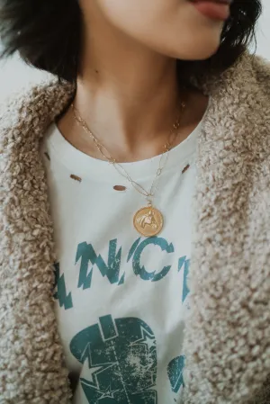 Gold on Gold El Caballo Necklace